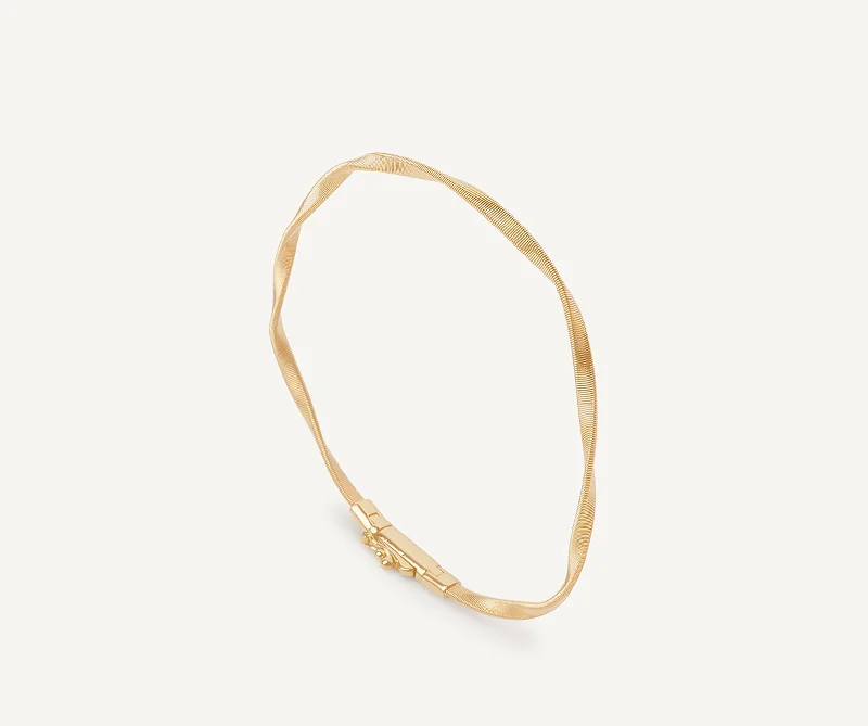 floral-inspired spinel bracelet-18K Yellow Gold Twisted Coil Bracelet