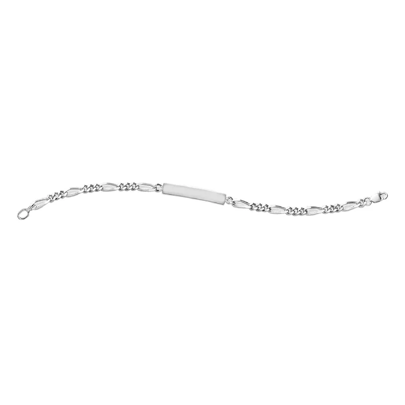 dainty thorn chain bracelet-Kiddie Kraft Sterling Silver 6.25-inch Childrens ID Bracelet