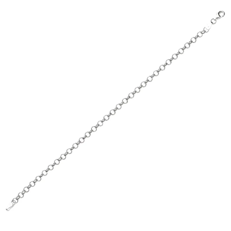 polished rose twist bracelet-Sterling Silver 7.25-inch Lobster Clasp Bracelet