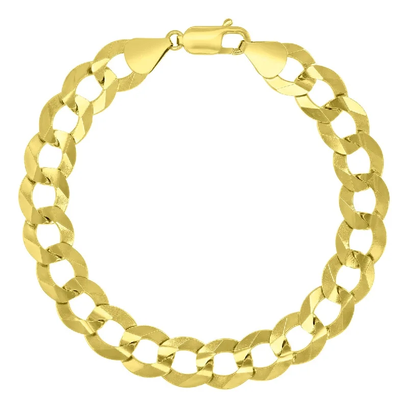 vintage-style spinel bracelet-Titán by Adrian Gonzalez 8.5-inch Curb Bracelet in 14KT Gold