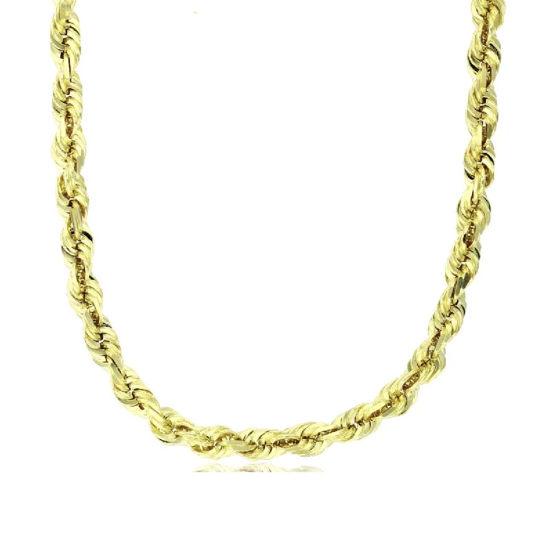 minimalist talon necklace-14KT Yellow Gold 24-inch 5.75MM Rope Chain