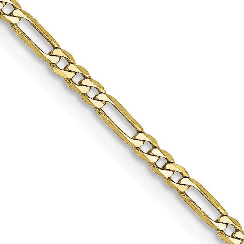 minimalist talon necklace-10KT Yellow Gold 16-inch 1.75MM Lobster Clasp Figaro Chain