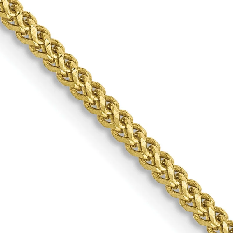 artisan-crafted silver necklace-10KT Yellow Gold 20-inch 1.3MM Franco Chain