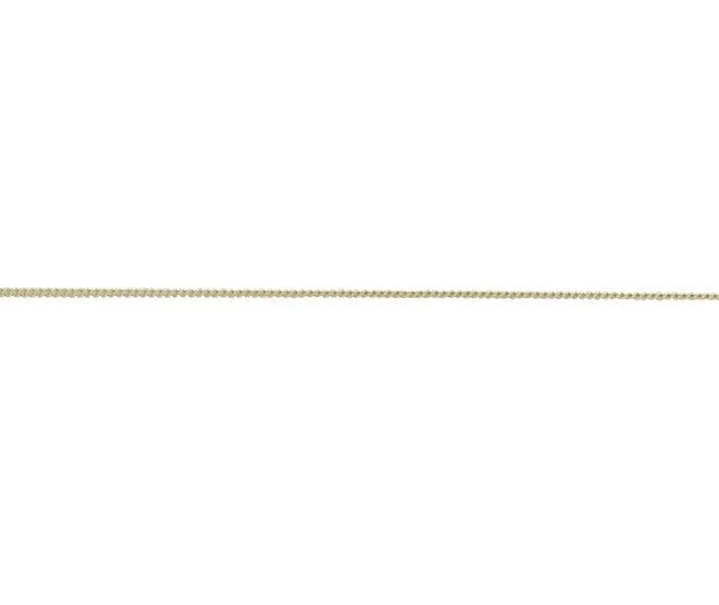 adjustable arch necklace-9ct Yellow Gold Curb Chain Necklace