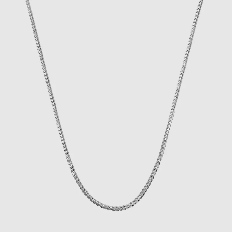 minimalist arch pendant necklace-Cali Chain (Silver) 2mm