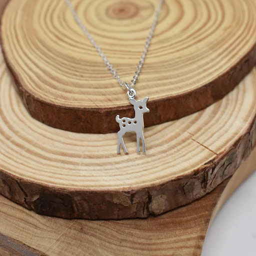 Fawn Necklace in Sterling Silver