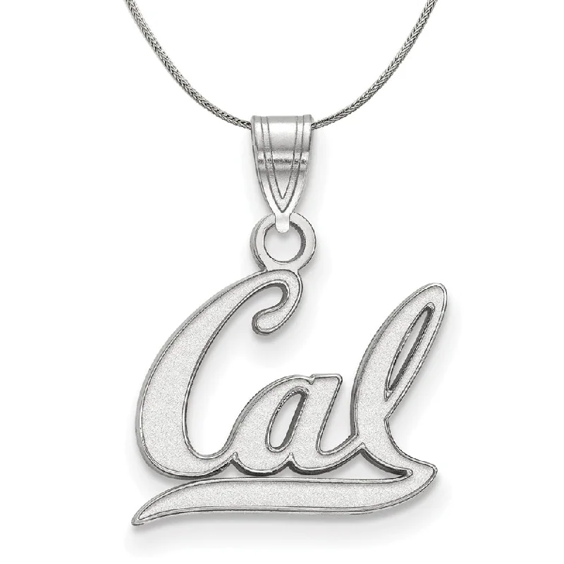 Sterling Silver California Berkeley Small 'CAL' Necklace