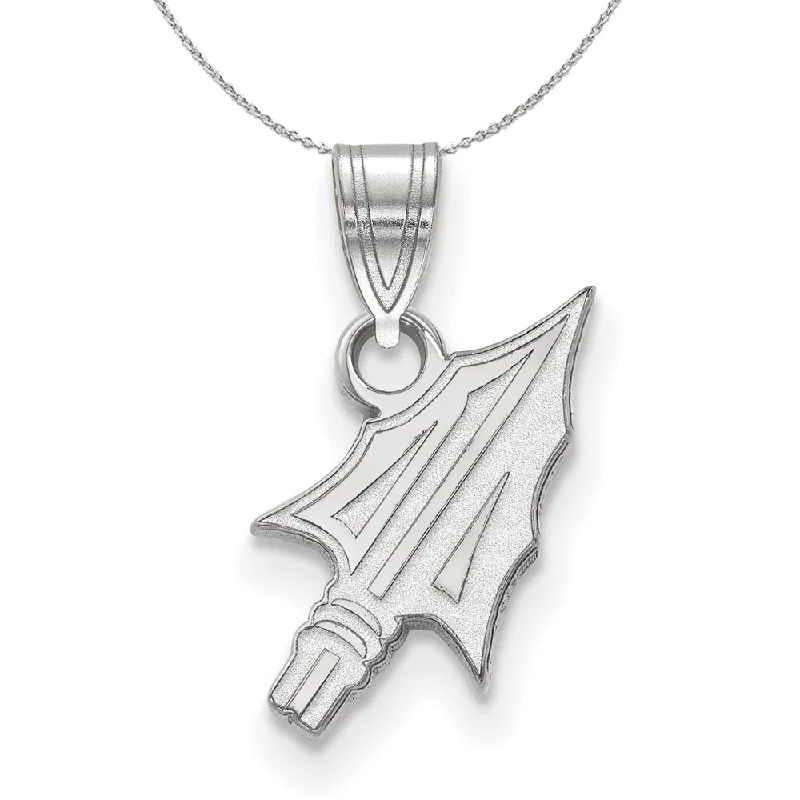 bold sapphire ridge necklace-Sterling Silver Florida State Small Arrow Pendant Necklace