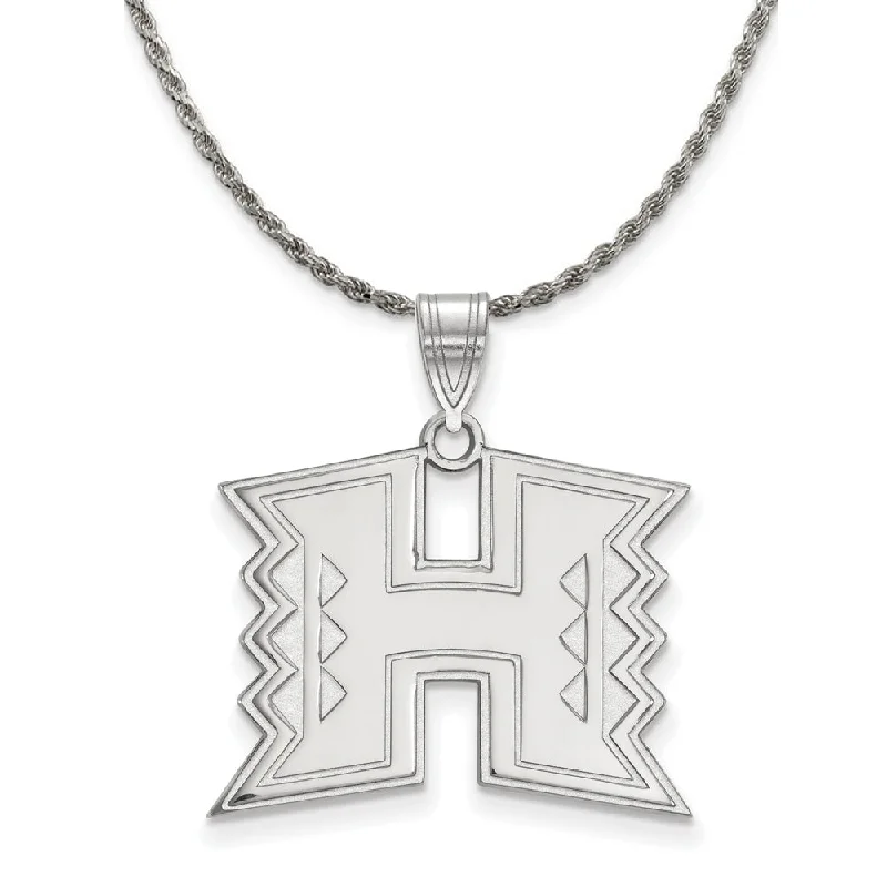 Sterling Silver The U. of Hawai'i Large Pendant Necklace