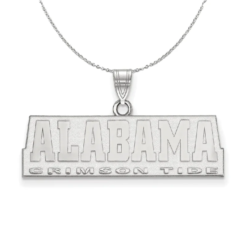 Sterling Silver U. of Alabama Small Pendant Necklace