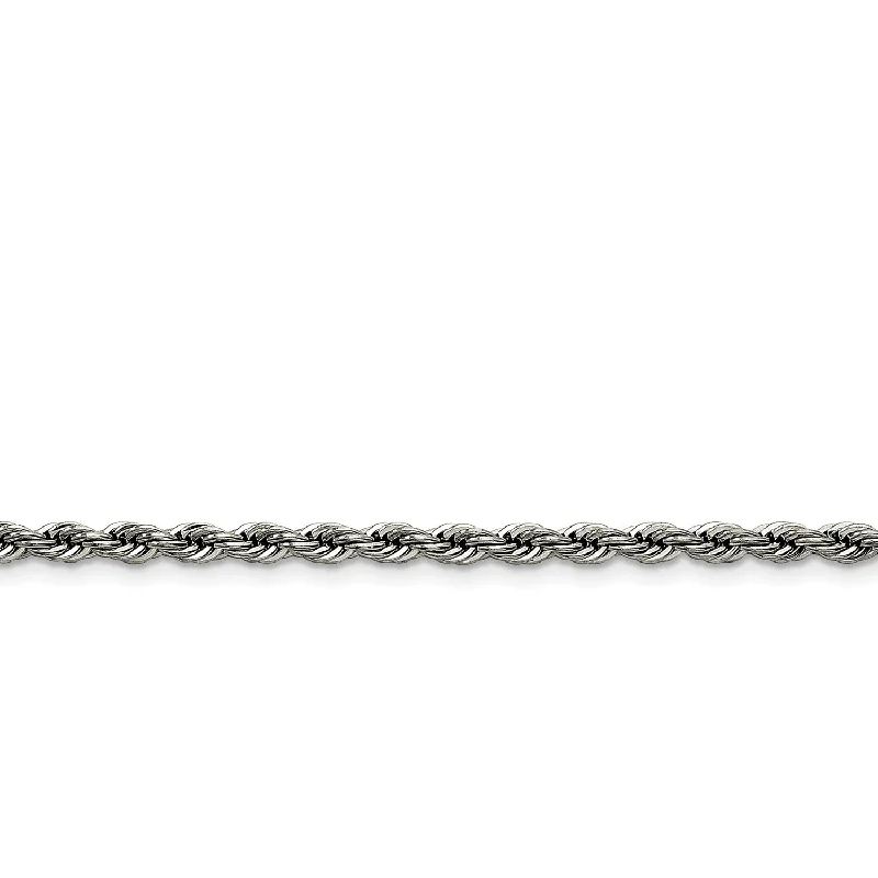 bold garnet ridge necklace-Stainless Steel 4.0mm 30in Rope Chain