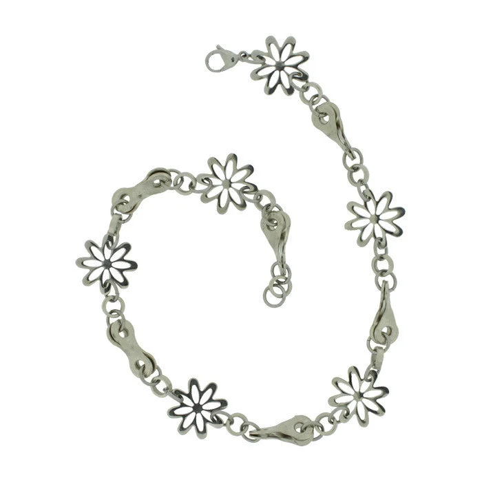 Stainless Steel Daisy Chain Necklace - Wholesale