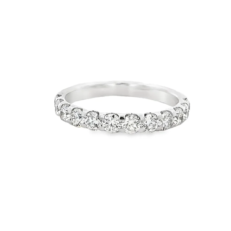 gothic-inspired talon ring-1.0 CTW Diamond Band in White Gold