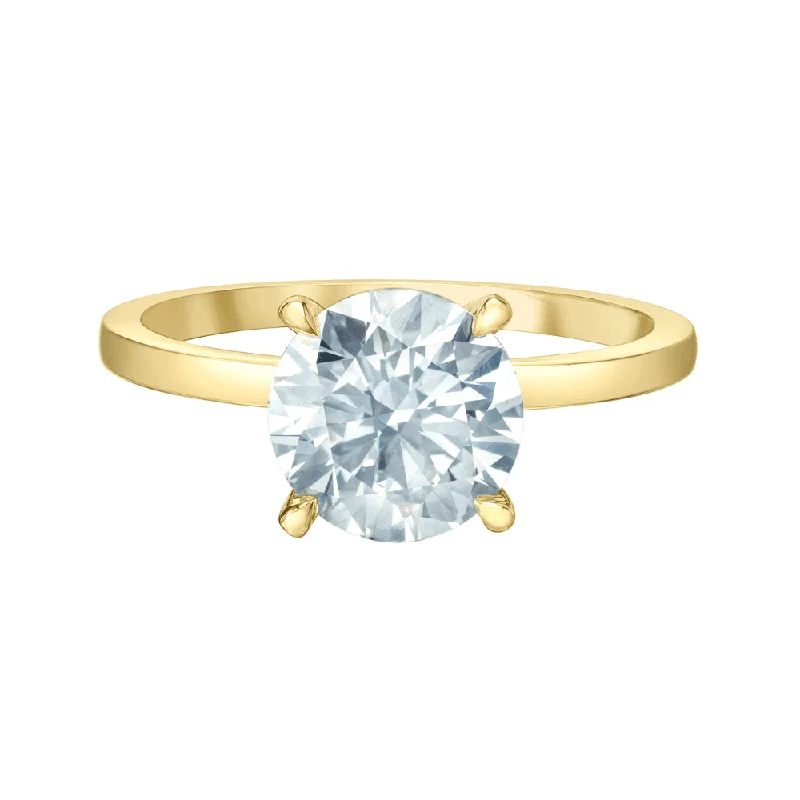 delicate filigree iolite ring-1.50 Carat Wedding Ring in 14k Yellow Gold