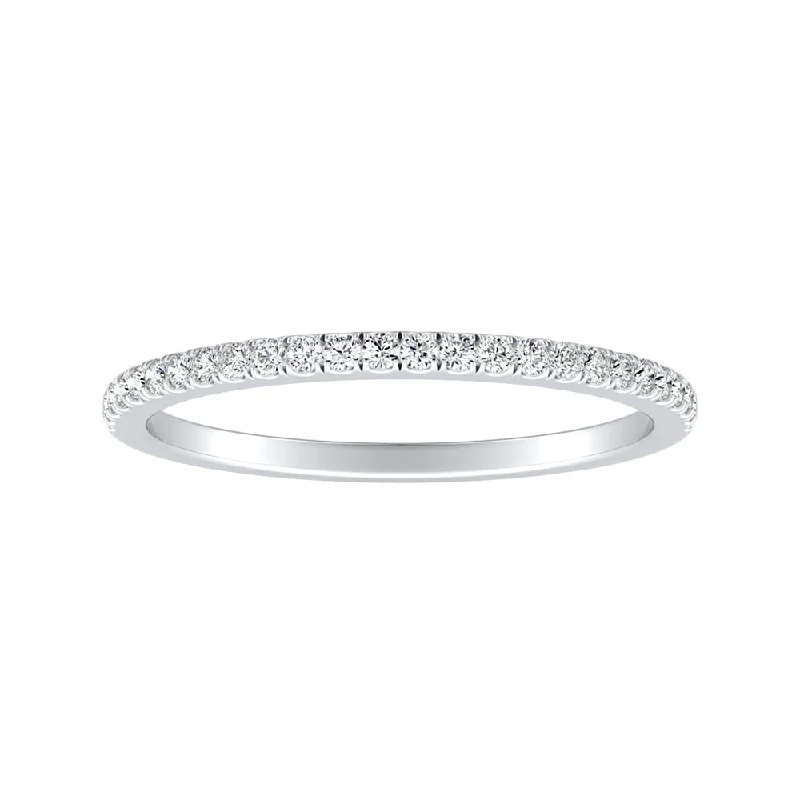 artisan-crafted platinum ring-Auriya 1/8ctw Classic Diamond Wedding Band Platinum