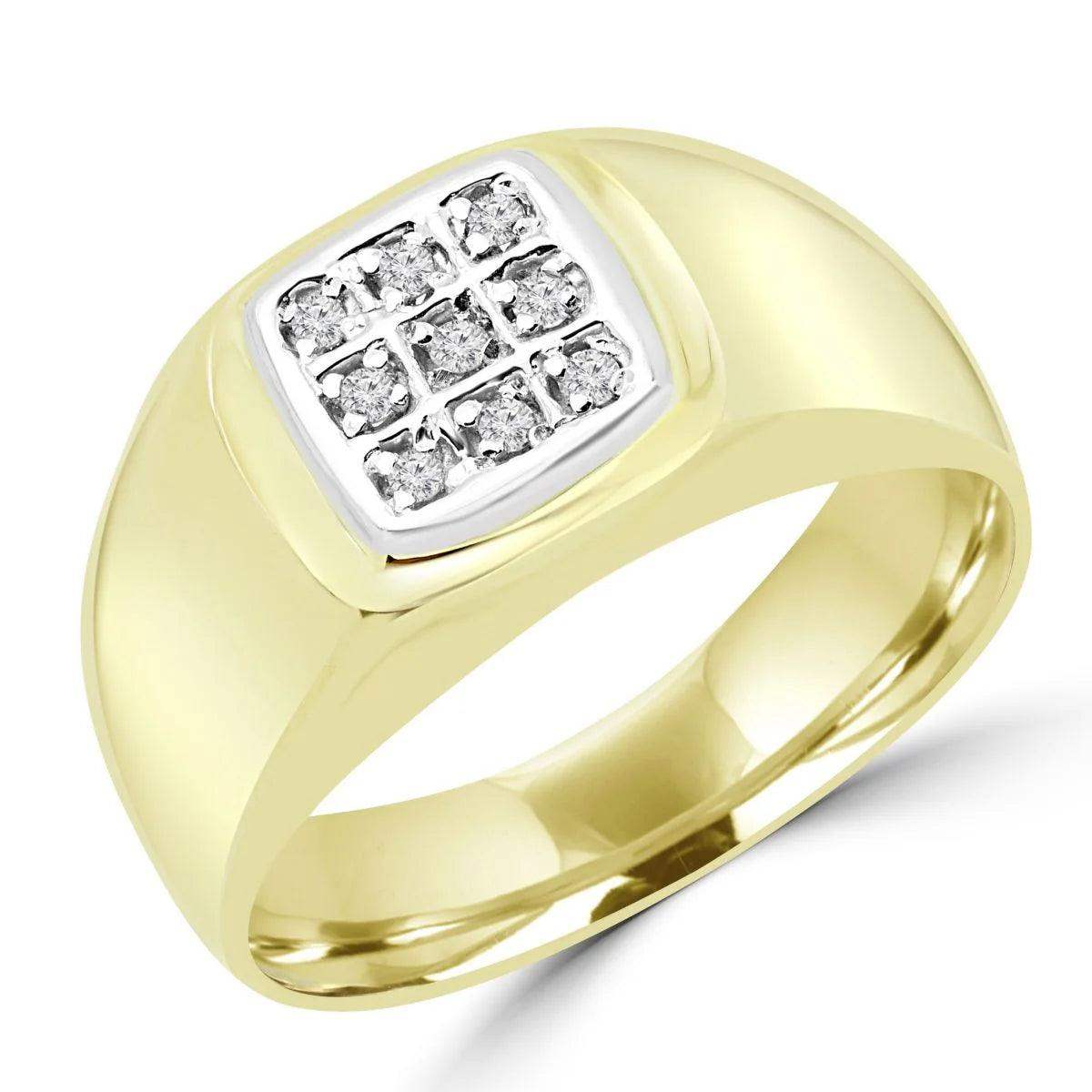 engraved eternity band ring-Classic Pavé Ring in 10k Yellow Gold