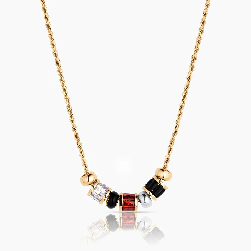 engraved pledge pendant necklace-Dalí Red Necklace