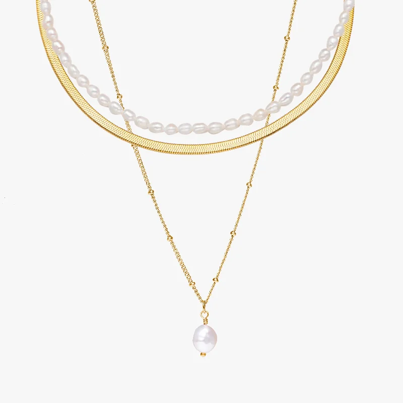 modern orbit gem necklace-Dolce Vita Bundle