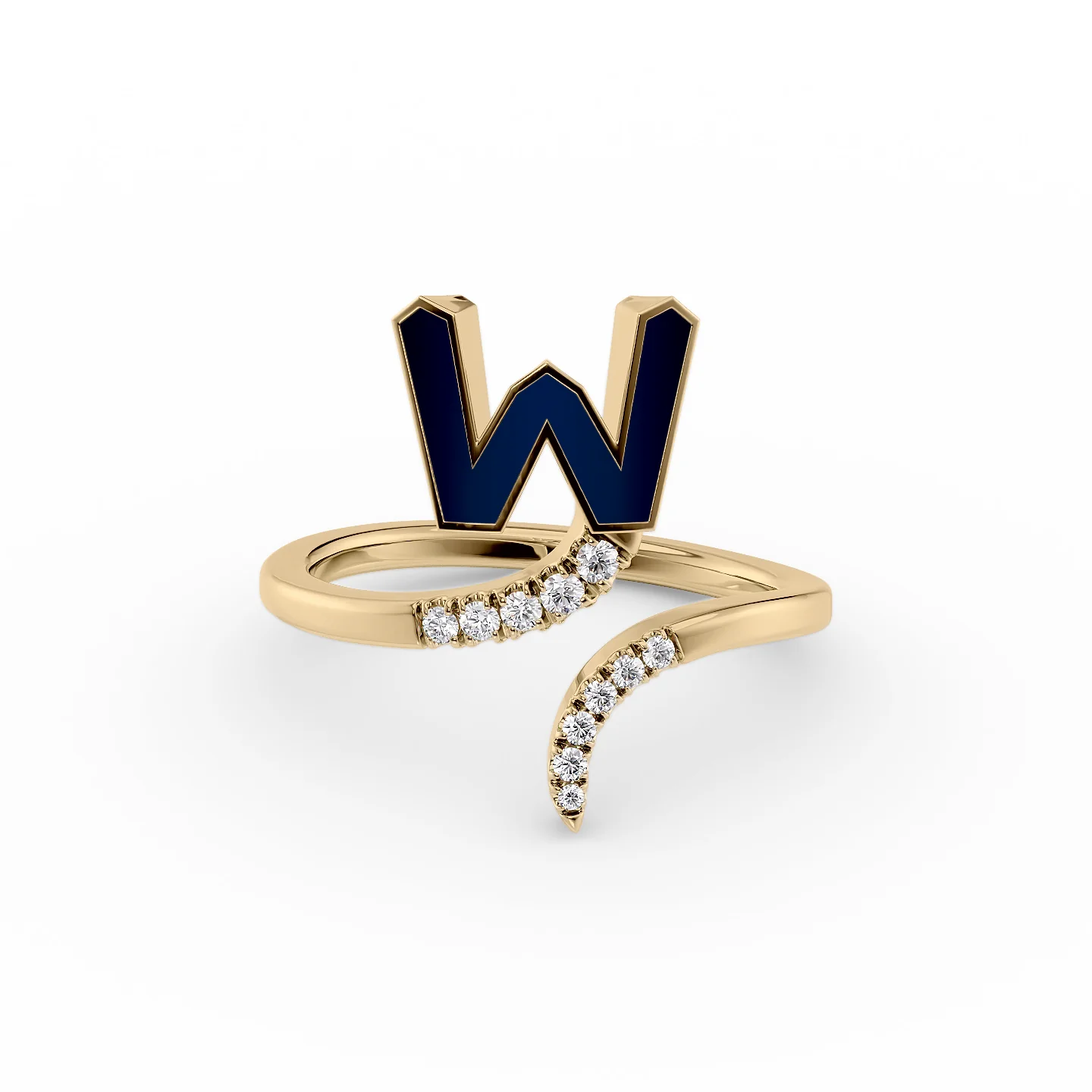 engraved legacy band ring-Initial Letter Dainty Ring