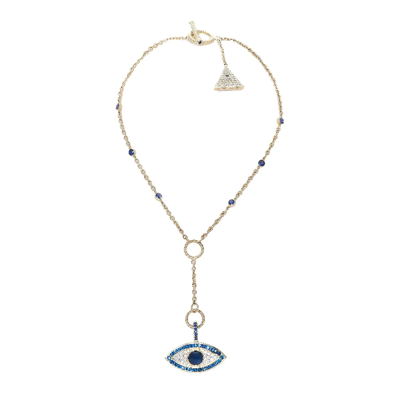 vintage-style tanzanite necklace-Sahara Eye Pendant