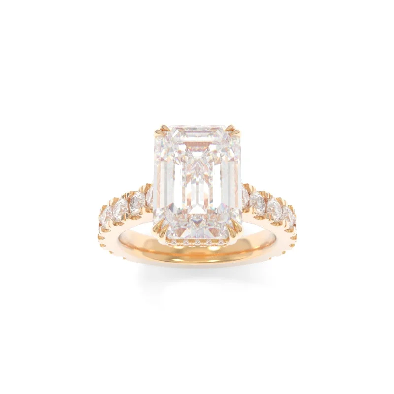 timeless radiant-cut diamond ring-Sloan Ring Emerald