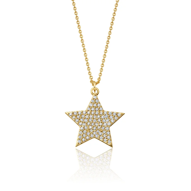 antiqued silver pendant necklace-Star Bright Necklace