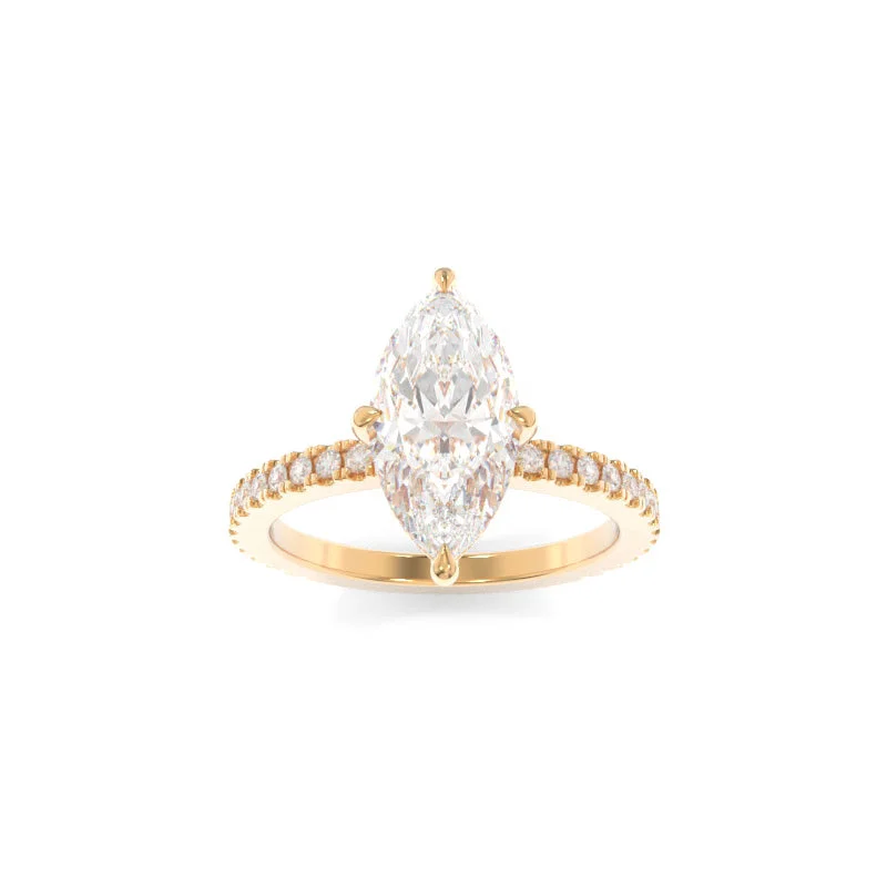 nature-themed crest ring-Taylor Ring Marquise