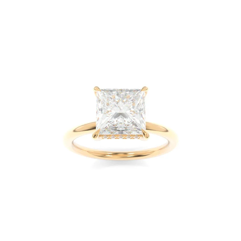 minimalist heptagon ring-Taylor Solitaire Princess