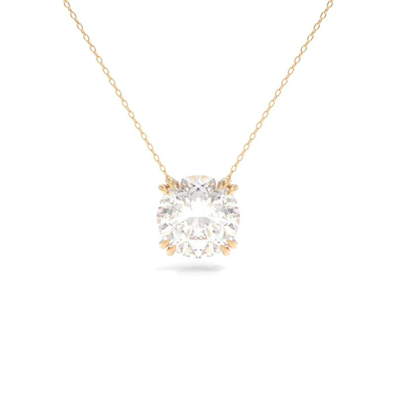 engraved oath chain necklace-Rachel Necklace Moissanite