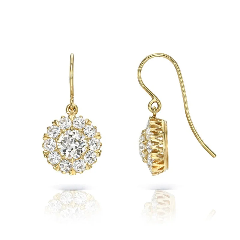 adjustable flame earrings-Single Stone Talia Drop Earrings