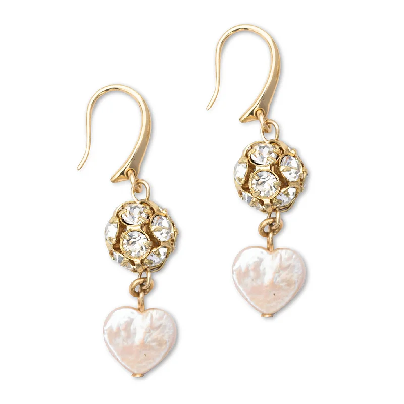 minimalist crest earrings-The Sweetheart's Ball